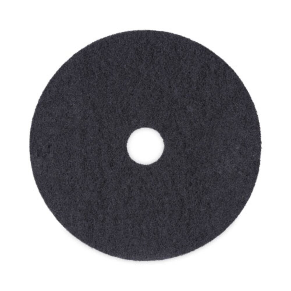 Treleoni Black Stripping Floor Pads, 18 in. Diameter (5-carton) NEW